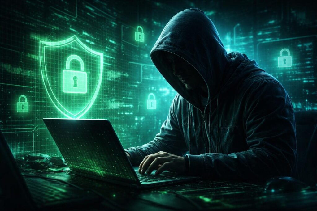 How to protect yourself from hackers cybersecurity concept