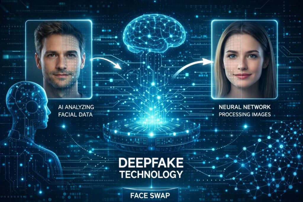 how deepfake technology works diagram