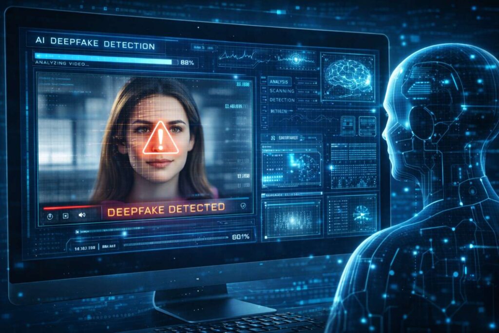 AI deepfake detection tool interface