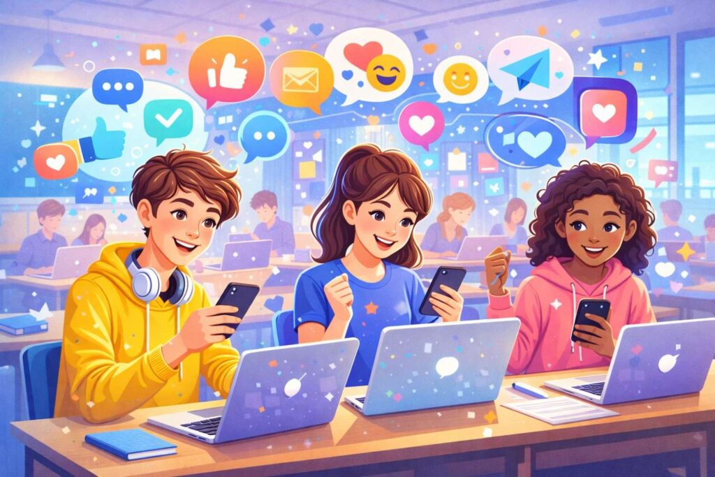 Benefits of AI Caption Generator for student social media